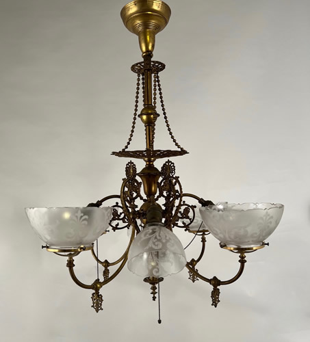 4&4 Gas And Electric Chandelier